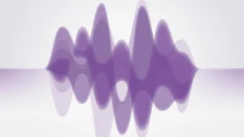 Purple wave graphic