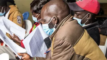 Training of community health workers in Kapyego Ward, EMC. Credit: Open Institute